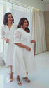 Designer White Hakoba Women Dress , Video